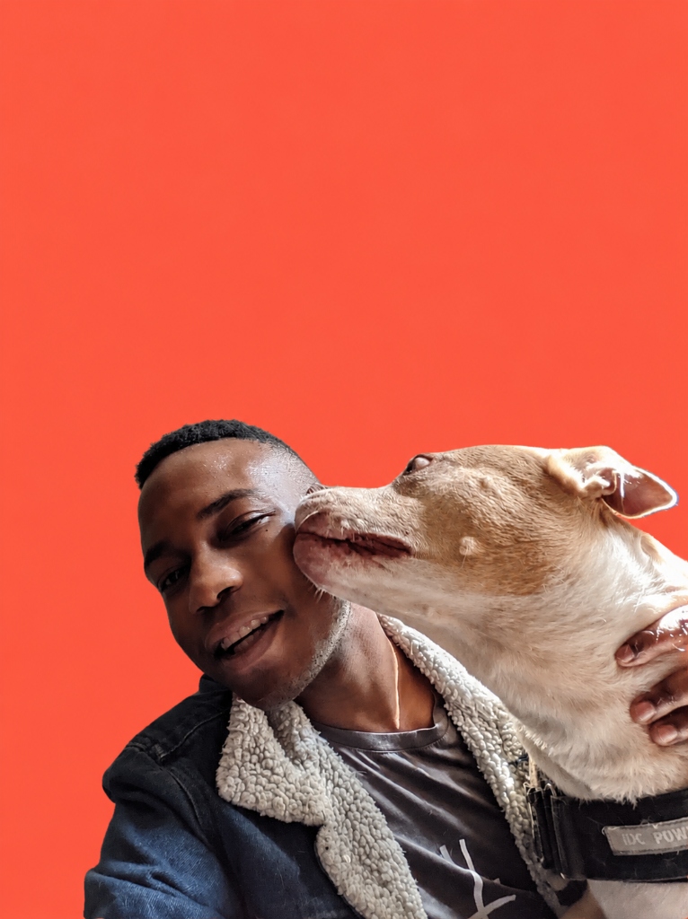 Tawanda with dog